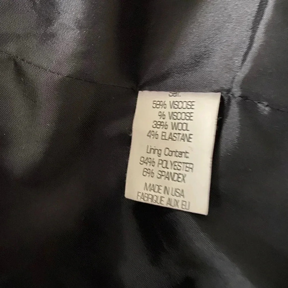 THEORY  Selkaey Double Breasted Tailored Wool Blend Jacket in Fixture Ponte Sz 2 - Picture 10 of 10